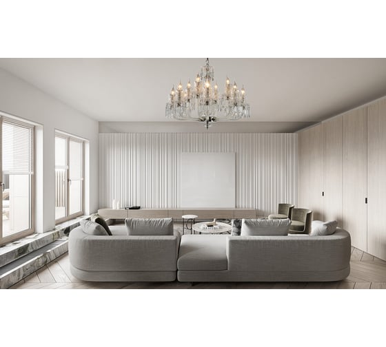 Подвесной светильник Escada E14x40W, Nickel 1142/12S