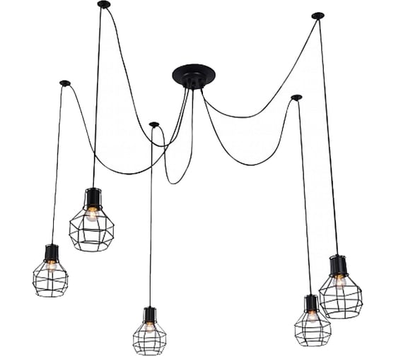 Подвесной светильник Escada E27x60W, Black 1129/5S