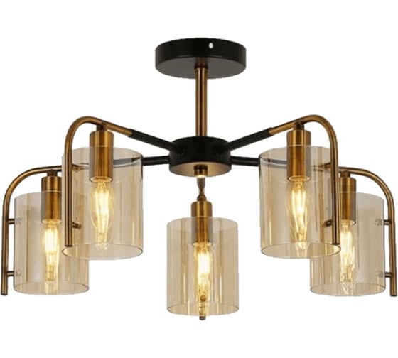 Потолочный светильник Escada E14x40W, Black/Gold 671/5P