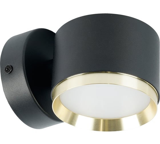 Светильник настенный FERON 12W, 230V, GX53, черный золото HL4598 52019
