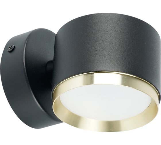Светильник настенный FERON 12W, 230V, GX53, черный золото HL4598 52019