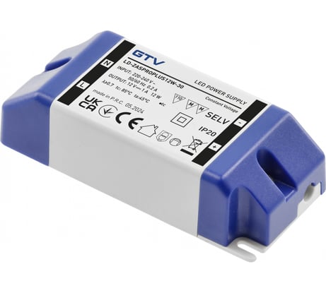 Блок питания для светодиодов GTV LED PRO+ 220/12V 12W IP 20 LD-ZASPROPLUS12W-30
