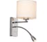 Настенный светильник Escada 1W+E27x60W, Chrome/White 552/A LED 1