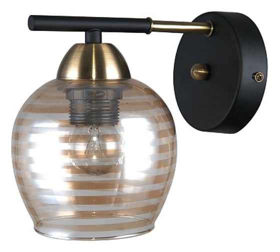 Настенный светильник Escada E27x40W, Antique brass/Black 1123/1A