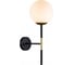 Настенный светильник Escada E27x40W, Black/Honey brass 1163/1A 1