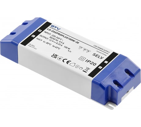 Блок питания для светодиодов GTV LED PRO+ 220/12V 100W IP 20 LD-ZASPROPLUS100W-30