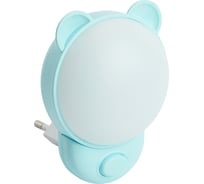 Светильник-ночник FERON Мишка 10LED 2700K/6500K 1,2W 220V синий, FN1171 52060