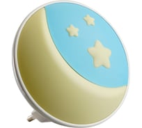 Светильник-ночник FERON Луна с датчиком освещенности 4LED 0,6W 220V желтый 52062