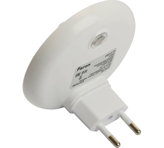 Светильник-ночник FERON Луна с датчиком освещенности 4LED 0,6W 220V желтый 52062
