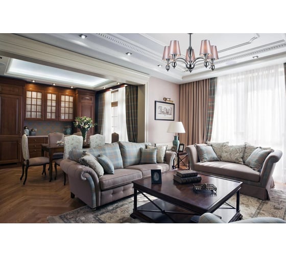 Потолочный светильник Escada E14x40W, Chrome 687/5P