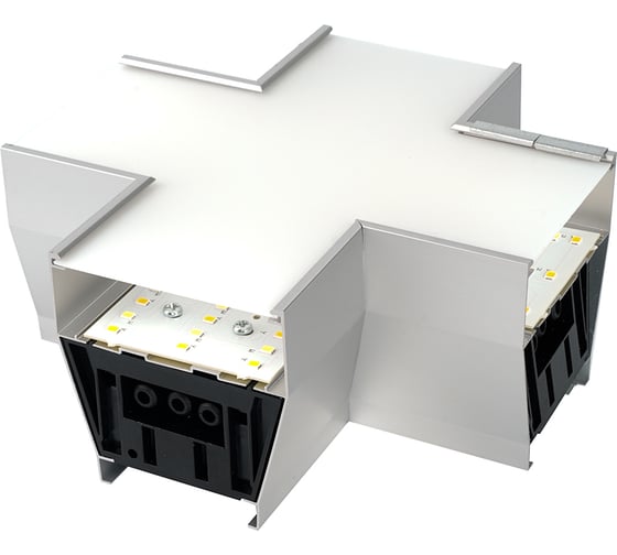 Светильник коннектор FERON 6W 660Lm 3000К-4000К-6400K, X-образный, с ручным 51874