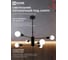 Светильник потолочный под лампу IN HOME LOFT SPUTNIK-6E27-BL 6хЕ27 черный 4690612062686 4
