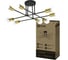 Светильник потолочный под лампу IN HOME LOFT EASY-8E27-BLT 8хЕ27 черный, латунь 4690612062679 1