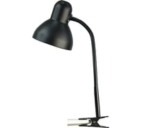 Светильник Трансвит Флинт-ПШ (40Вт, 220В, ЛН, Е27, на прищепке, на гибкой стойке) черный матовый 49037