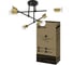 Светильник потолочный под лампу IN HOME LOFT EASY-6E27-BLT 6хЕ27 черный, латунь 4690612062655 1