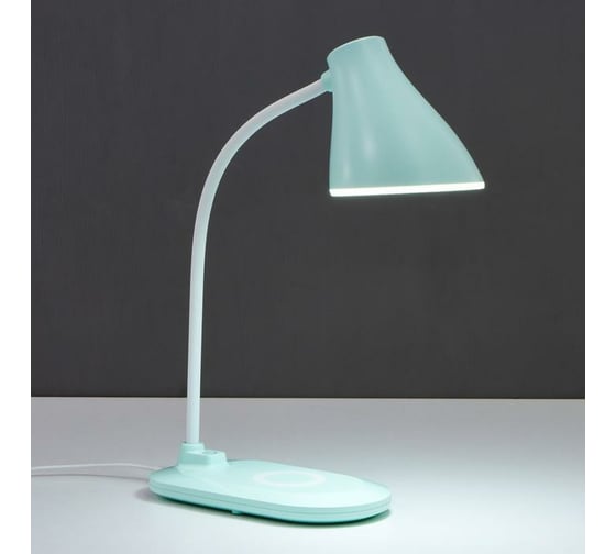 Настольная лампа RISALUX 16267/1GR LED, 3Вт, 3 режима, USB, зеленый, 9,7х18х43 см 5353799