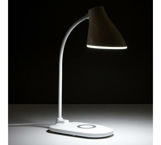 Настольная лампа RISALUX 16267/1WT LED 3Вт, 3 режима, USB, белый, 9,7х18х43 см 5353801