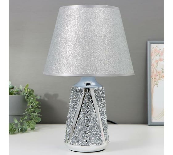 Настольная лампа RISALUX 16319/1, E14, 40Вт, хром, 12х12х40 см 5448785