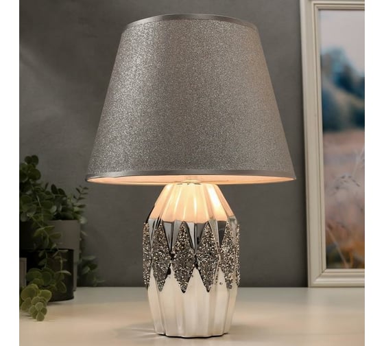 Настольная лампа RISALUX 16323/1, E14, 40Вт, хром, 12х12х25 см 5448786