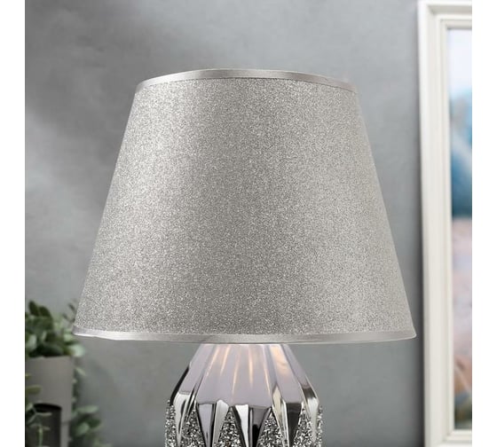 Настольная лампа RISALUX 16323/1, E14, 40Вт, хром, 12х12х25 см 5448786