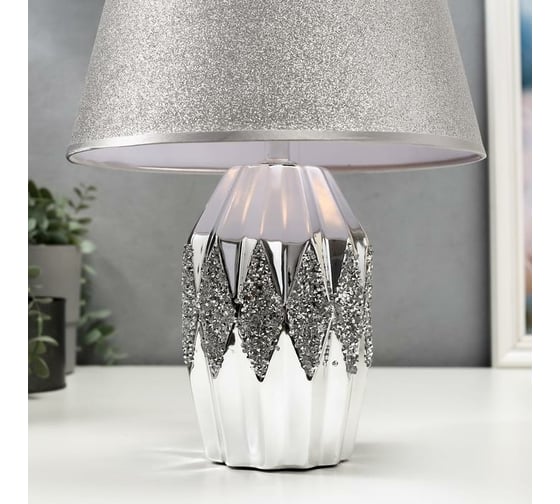 Настольная лампа RISALUX 16323/1, E14, 40Вт, хром, 12х12х25 см 5448786