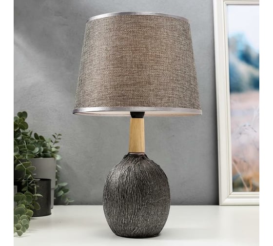 Настольная лампа RISALUX 16388/1, E14, 40Вт, серебро, 22х22х37 см 5448851