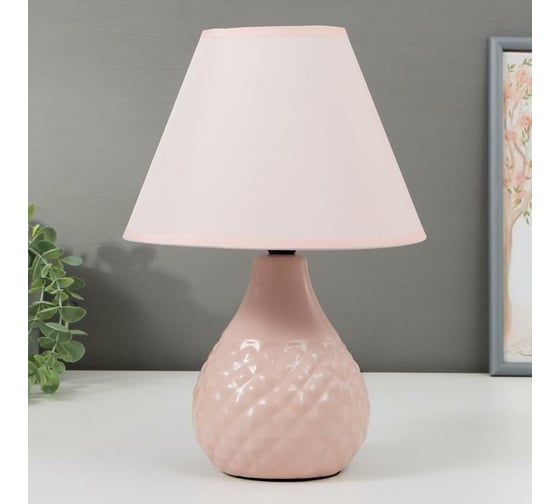 Настольная лампа RISALUX 16369/1PK, E14, 40Вт, розовый, 20х20х30 см 5448831 1