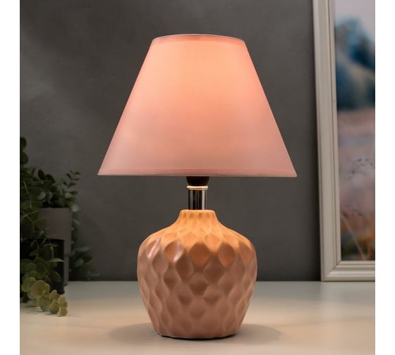 Настольная лампа RISALUX 16367/1PK, E14, 40Вт, розовый, 20х20х30 см 5448825