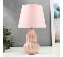 Настольная лампа RISALUX 16370/1PK, E14, 40Вт, розовый, 20х20х33 см 5448834
