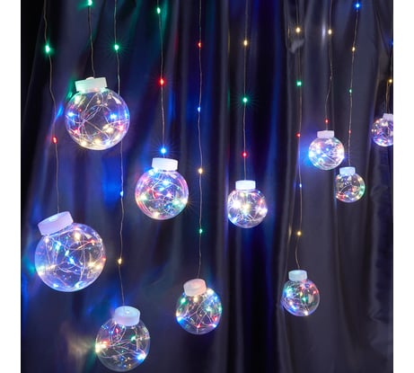 Светодиодная гирлянда FERON CL592 бахрома, 3х0.8 м+ 2 м, мульти, USB 41643