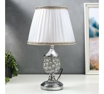 Настольная лампа RISALUX 16433/1SL, Е27, 40Вт, серебро, 25х25х41 см 5469672