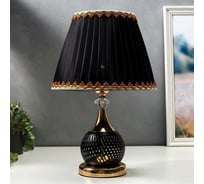 Настольная лампа RISALUX 16434/1BK, Е27, 40Вт, черно-золотой, 27,5х27,5х42 см 5469674