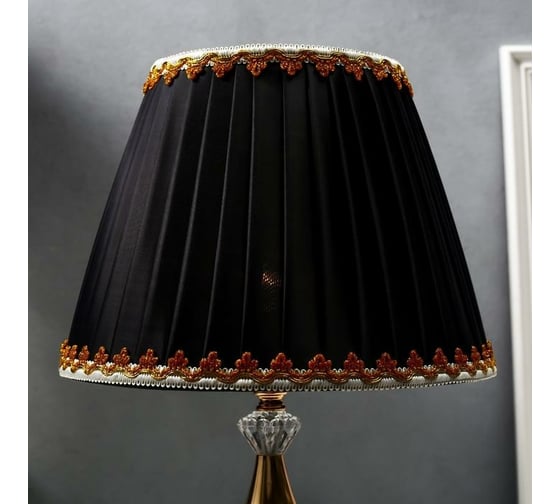 Настольная лампа RISALUX 16434/1BK, Е27, 40Вт, черно-золотой, 27,5х27,5х42 см 5469674