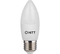 Светодиодная лампа HiTT 11Вт, 870 Лм, 4000К, цоколь E27, IC драйвер, колба свеча, PL-C35-11-230 7010038