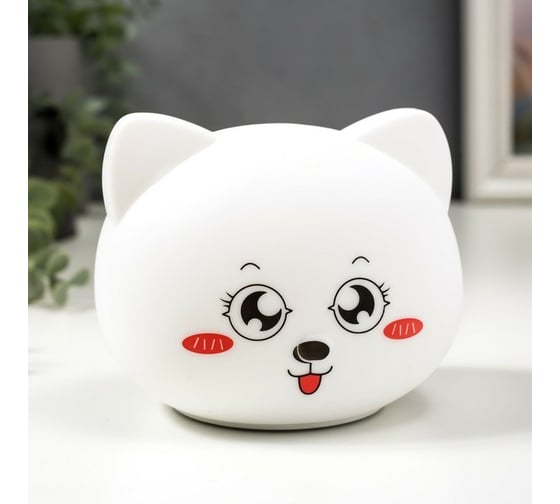 Ночник "Котенок" RISALUX LED от батареек 3хААА 11х7,5х10 см 5478570