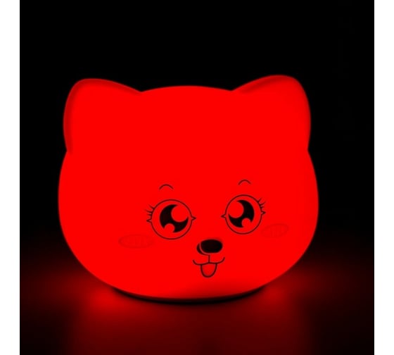 Ночник "Котенок" RISALUX LED от батареек 3хААА 11х7,5х10 см 5478570