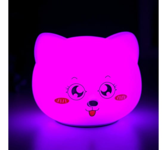 Ночник "Котенок" RISALUX LED от батареек 3хААА 11х7,5х10 см 5478570
