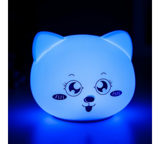 Ночник "Котенок" RISALUX LED от батареек 3хААА 11х7,5х10 см 5478570