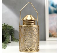 Ночник "Золотые листья" RISALUX LED от батареек 3хАА золото 12х12х21,5 см 5184384