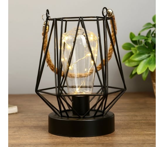 Ночник "Ночь" RISALUX LED черный 14х14х18 см. 4327301
