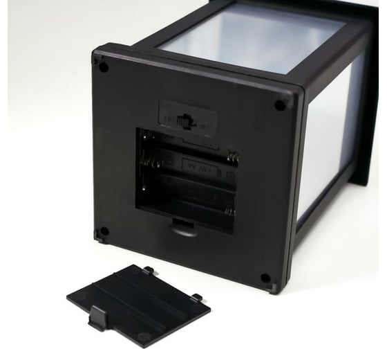 Ночник "Мерцание" RISALUX LED от батареек 3АА черный 10,5х20,5х22,5 см 5448906