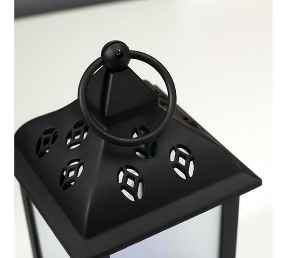 Ночник "Мерцание" RISALUX LED от батареек 3АА черный 10,5х20,5х22,5 см 5448906
