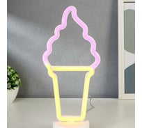 Ночник "Мороженое в стаканчике" RISALUX LED USB белый 8х12,5х29,5 см 5060129