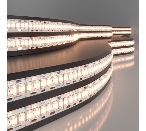 Светодиодная лента Elektrostandard 2835 12V 240Led 16W IP65 3300K тёплый белый a052990