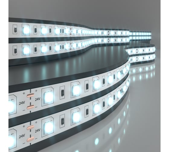 Светодиодная лента Elektrostandard 5050 24V 60Led 14,4W IP20 6500K холодный белый a052967