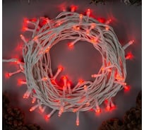 Гирлянда-нить Luazon ECO, IP44, 10 м, Н.Б. LED-100-220V, 8 режимов, красный 3584141