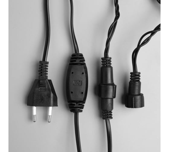 Гирлянда-нить Luazon SPEC, IP44, УМС, 10 м, Н.Т. 3W LED-100-220V, мерцание, белый 3584088
