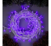 Гирлянда-нить Luazon ECO, IP44, 20 м, Н.Б. LED-200-220V, 8 режимов, фиолетовый 3584147