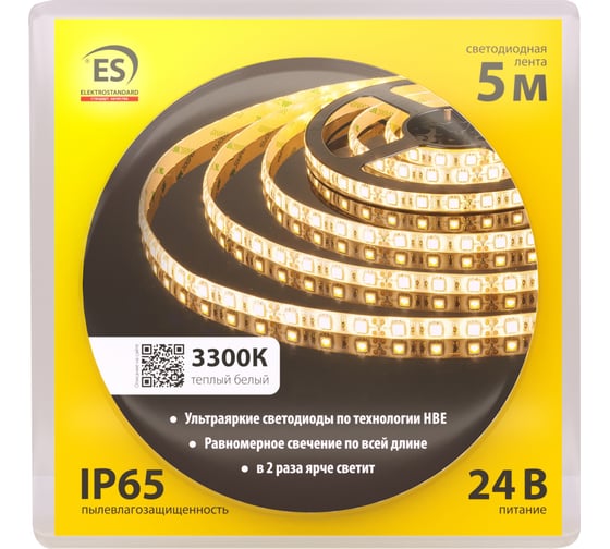 Светодиодная лента Elektrostandard 5050 24V 60Led 14,4W IP65 60Le a052968