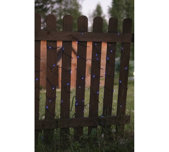 Гирлянда-нить Luazon SPEC, IP44, 10 м, Н.Т. УМС-2W, LED-100-24В, без БП, фиксинг, синий 5167168